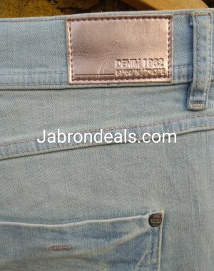 Light Blue Denim 1982 Ladies Rough Stretch Jeans